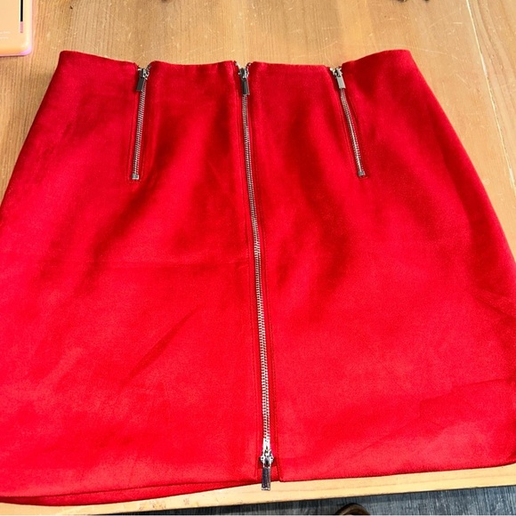 Women Red Mini Skirt - Picture 1 of 3
